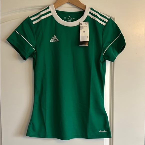 adidas Tops - NWT women’s Adidas Green Sports Jersey Shirt, XS